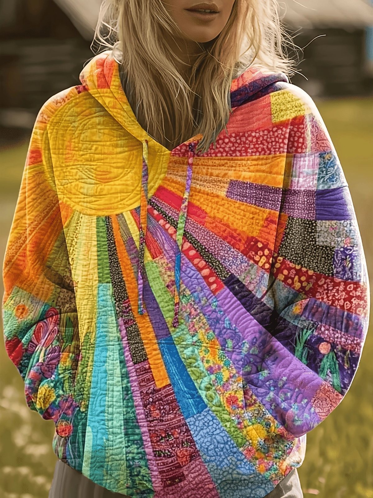 Women's All-Over Print Pullover Hoodie